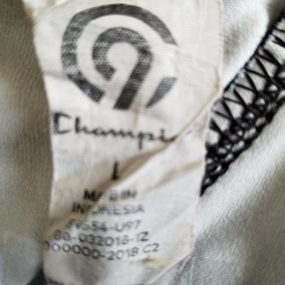 Champion Athletic Leggings Floral Pattern With Sheer Netting Black White Large - Picture 5 of 14